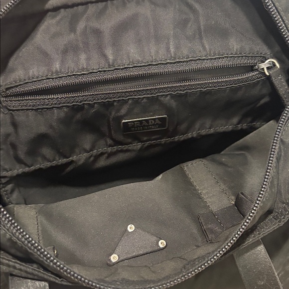 Authentic PRADA VELA SPORT Nylon Leather Shoulder Hand Bag Black - Picture 11 of 16